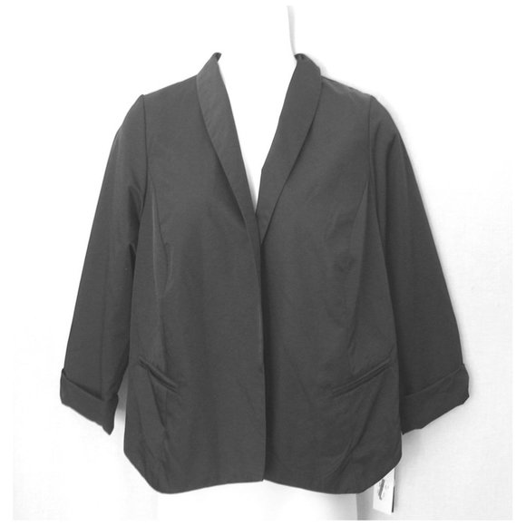 Tattoo Me Black Rear Artsy Cutout Jacket Large - Picture 2 of 4